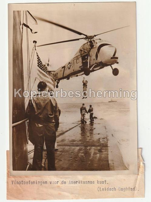Vlootoefening US Navy submarine Nautilus Admiral Grenfell, Verzamelen, Foto's en Prenten, Gebruikt, Foto, Buitenland, 1940 tot 1960