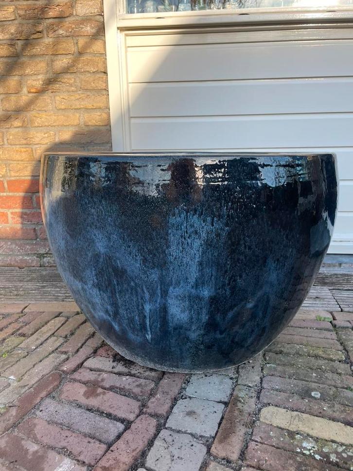 Grote bloempot, Tuin en Terras, Bloembakken en Plantenbakken, Zo goed als nieuw, Steen, Tuin, 60 cm of meer, 60 tot 100 cm, Rond