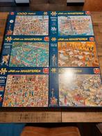 6 Jan van Haasteren puzzels 1000 stukjes, Ophalen of Verzenden, 500 t/m 1500 stukjes, Zo goed als nieuw