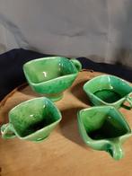 Vintage Groene Aardewerk Schaaltjes, Huis en Inrichting, Gebruikt, Ophalen of Verzenden, Schaal of Schalen, Overige stijlen