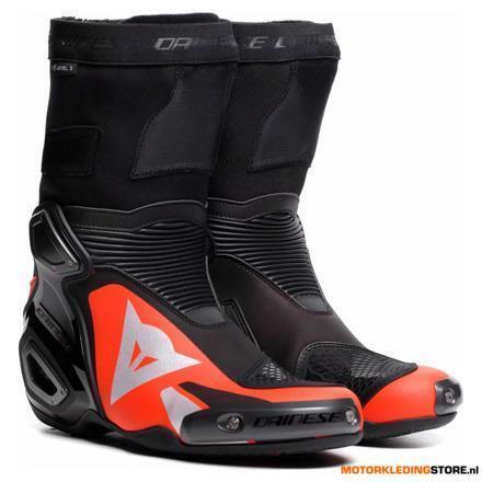 Dainese Axial 2 Motorlaarzen, Zwart-Rood-Fluor, Motoren, Kleding | Motorkleding, Nieuw met kaartje, Ophalen of Verzenden