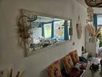 Wit brocante spiegel, Huis en Inrichting, Woonaccessoires | Spiegels, Ophalen, Nieuw, Minder dan 100 cm, Rechthoekig