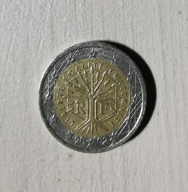 2 euro munt Frankrijk 2002, Postzegels en Munten, Munten | Europa | Euromunten, 2 euro, Frankrijk, Ophalen of Verzenden
