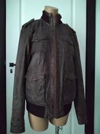 Goosecraft leren jack heren L, Maat 52/54 (L), Bruin, Goosecraft, Ophalen of Verzenden