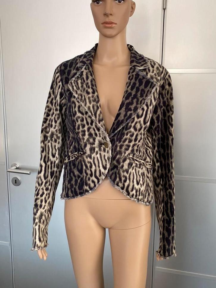 i26 Mark maat 38=M jasje spijkerjasje blazer colbert bruin, Kleding | Dames, Jasjes, Kostuums en Pakken, Zo goed als nieuw, Jasje