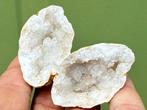 Bergkristal geode mineralen set Z, Verzamelen, Mineralen en Fossielen, Ophalen of Verzenden, Mineraal