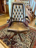 Chesterfield bureaustoel, captain chair, president chair., Antiek en Kunst, Ophalen