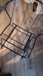 Gratis oud ijzer, metalen stoel frame, Huis en Inrichting, Stoelen, Ophalen, Gebruikt, Zwart, Vintage
