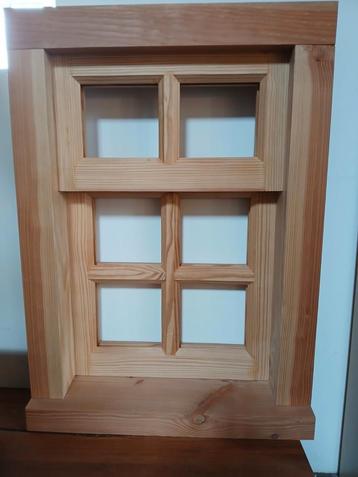 Kozijnen met raamwerk 86 x 62 cm. beschikbaar voor biedingen