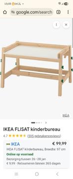 Kinder bureau met bankje van ikea, Kinderen en Baby's, Kinderkamer | Tafels en Stoelen, Ophalen, Zo goed als nieuw, Tafel(s) en Stoel(en)
