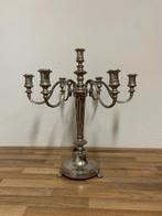 Kandelaar | 6 armig | zilverkleurig, Ophalen, Overige materialen