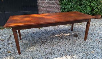 Tafel eettafel Stamtafel Keukentafel afm. 226cm x 100cm. beschikbaar voor biedingen
