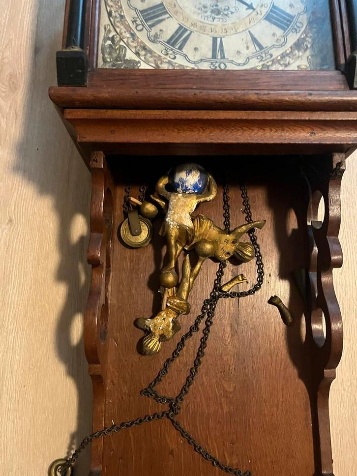 Antieke Friese Stoelklok, Antiek en Kunst, Antiek | Klokken, Ophalen of Verzenden