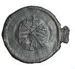 Vroeg Seal Lood Point circle X met kruis     LL045, Verzenden