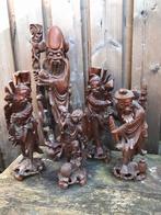 Antieke Chinese belden houtsnijwerk, Ophalen of Verzenden