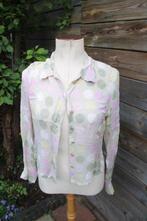 Blouse kaki/ roze/ geel Caroline Biss 36  OPRUIMING vaste pr, Kleding | Dames, Geel, Ophalen of Verzenden, Maat 36 (S), Gedragen