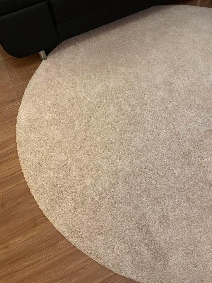 STOENSE ikea vloerkleed beige, Huis en Inrichting, Stoffering | Tapijten en Kleden, Rond, Ophalen