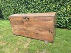 Grote houten dekenkist opbergkist piratenkist vintage brocan, Huis en Inrichting, Woonaccessoires | Kisten, Ophalen, Zo goed als nieuw