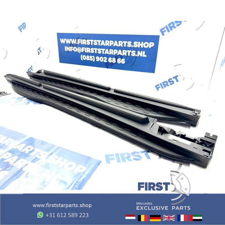 W254 C254 GLC AMG ZIJSKIRT TREEPLANKEN ZWART LINKS RECHTS DO, Auto-onderdelen, Carrosserie en Plaatwerk, Bumper, Mercedes-Benz