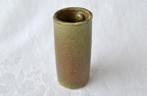 Klein cilinder vaasje met retro groen glazuur – HK Living, Aardewerk of Porselein, Ophalen of Verzenden, Zo goed als nieuw, Minder dan 50 cm