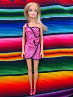 Barbie pop met roze jurk, Ophalen of Verzenden, Gebruikt, Barbie