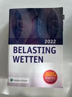 Belastingwetten - pocketeditie 2022, Ophalen of Verzenden, Zo goed als nieuw