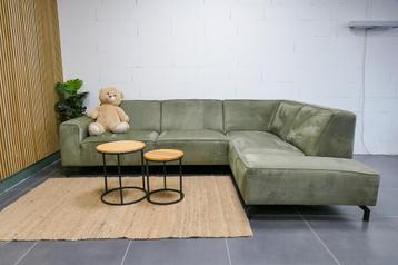 Groene Microvezel Hoekbank Loods 5 [Refurbished] beschikbaar voor biedingen