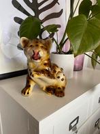 Vintage Luipaard Panter Welp Dierenbeeld, Verzamelen, Beelden en Beeldjes, Gebruikt, Ophalen of Verzenden, Dier