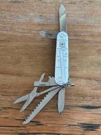 VICTORINOX HUNTSMAN ZILVER TRANSPARANT ZAKMES, Ophalen of Verzenden, Zo goed als nieuw