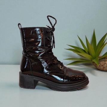 PIEDI NUDI zwarte lakleren enkel boots maat 39 beschikbaar voor biedingen