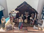 Kerststal met porseleine beeldjes, Ophalen of Verzenden, Zo goed als nieuw