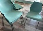 Kartell Maui, mint/lichtblauw, 6st beschikbaar, Huis en Inrichting, Stoelen, Ophalen, Gebruikt, Kunststof