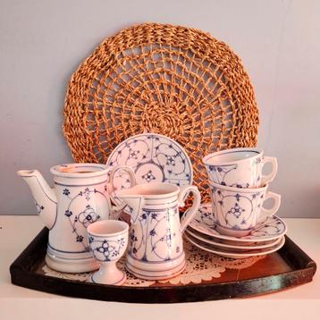 Blauw Saks, antiek koffieserviesje (incompleet) beschikbaar voor biedingen