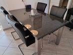 Eethoek 4 stoelen, Ophalen, Zo goed als nieuw, RVS, 4 tot 6 stoelen