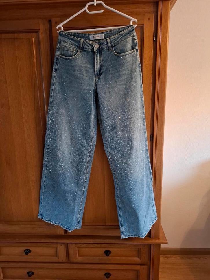 Glitter jeans, Kleding | Dames, Spijkerbroeken en Jeans, Nieuw, W30 - W32 (confectie 38/40), Blauw, Ophalen of Verzenden