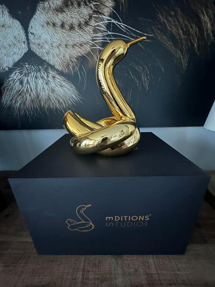 Jeff Koons (After) - Swan Gold - Editions Studio Art, Antiek en Kunst, Kunst | Designobjecten, Ophalen of Verzenden