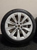 20 inch Origineel Tesla Model X breedset 5x120 winter tpms, Gebruikt, 255 mm, Banden en Velgen, Personenwagen