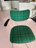 Gispen stoel, groen geruit, opnieuw bekleed, Ophalen, Gebruikt, Overige kleuren, Metaal