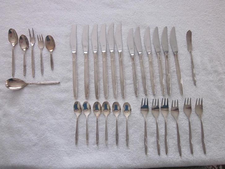 31 Bestekdelen Gero Excellence model 234 Dick Simonis., Antiek en Kunst, Antiek | Bestek, Ophalen of Verzenden