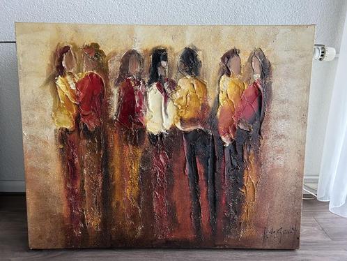 Groot Schilderij – Abstract Figuratief (10080 cm), Antiek en Kunst, Kunst | Schilderijen | Abstract, Ophalen