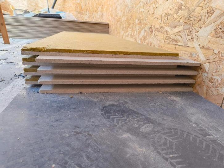 Fermacell Estrich Vloerelementen 2E32 + Randstroken, Doe-het-zelf en Verbouw, Isolatie en Afdichting, Zo goed als nieuw, Vloerisolatie