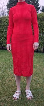 lange rode stretch jurk H&M M / 38, Maat 38/40 (M), H&M, Ophalen of Verzenden, Zo goed als nieuw