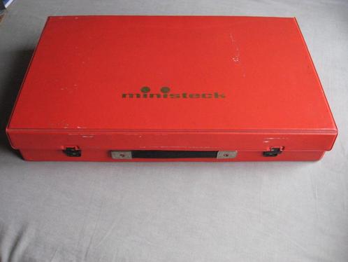 Originele oranje Ministeck koffer met veel ministeck, Hobby en Vrije tijd, Ministeck, Zo goed als nieuw, Box-set, Ophalen of Verzenden