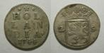Holland Dubbele wapenstuiver 1744 over 33 (niet in CNM), Vóór koninkrijk, Zilver, Ophalen of Verzenden, 10 cent