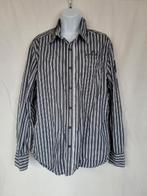 Stoer gestreept overhemd mt L merk Lion Vanguard, ., Ophalen of Verzenden, Zo goed als nieuw, Halswijdte 41/42 (L)