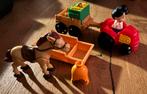 Te koop Little People wagen met poppetje, Kinderen en Baby's, Speelgoed | Overig, Ophalen of Verzenden, Zo goed als nieuw, Jongen of Meisje