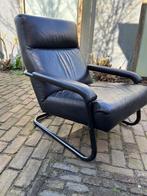 Jan de Bouvrie Gelderland Leer lounge fauteuil, Ophalen, Gebruikt, Metaal, 75 tot 100 cm