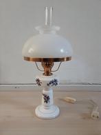 Tafellamp vintage, Ophalen of Verzenden, Minder dan 50 cm, Glas, Klassiek, huiselijk.