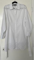 Overhemdjurk met broderie anglaise, Kleding | Dames, Blouses en Tunieken, Maat 38/40 (M), H&M, Wit, Ophalen of Verzenden