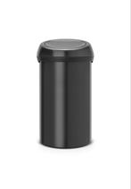 Brabantia Touch Bin - 60 liter - mat black, 40 liter of meer, Ophalen of Verzenden, Metaal, Zo goed als nieuw